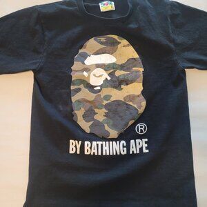 BAPE ABC Camo By Bathing Ape Tee Black/Green Tee Black/Green Size Small